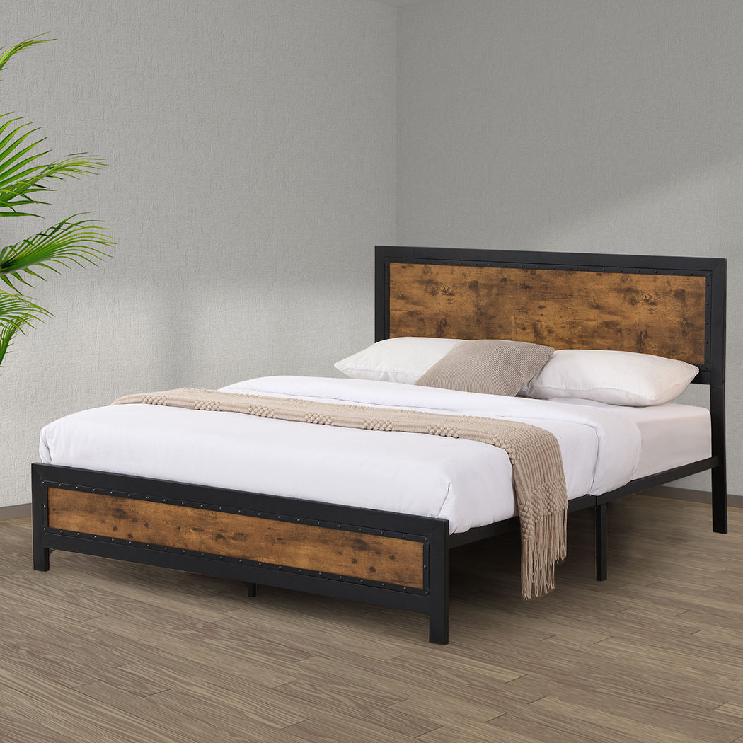 Levede Metal Bed Frame Mattress Base Double-1954802931664556038