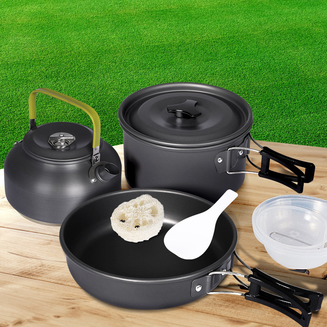 Toque 10Pcs Camping Cookware Set Outdoor-1910113247072227334