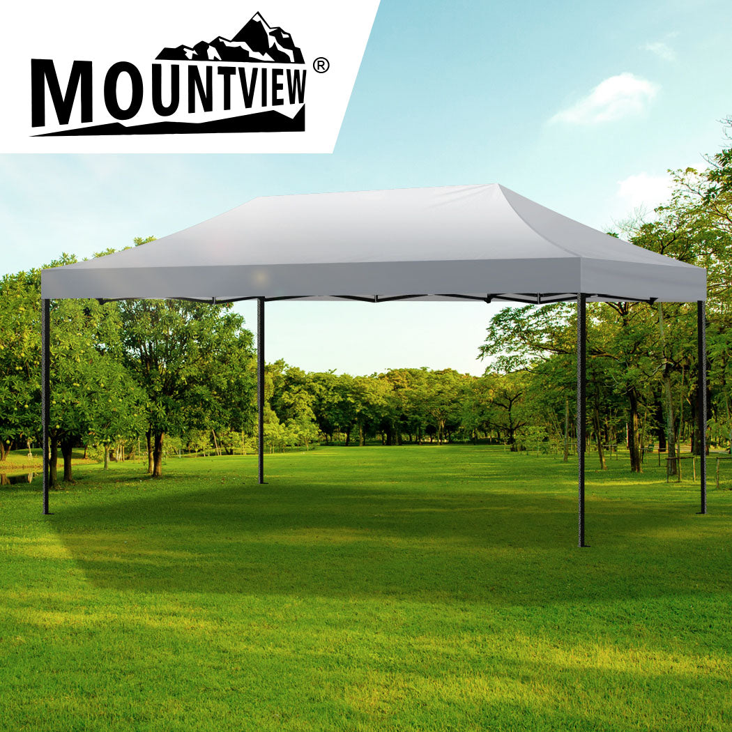 Mountview Gazebo Tent 3x6 Outdoor Marquee Black-1910112337239609351