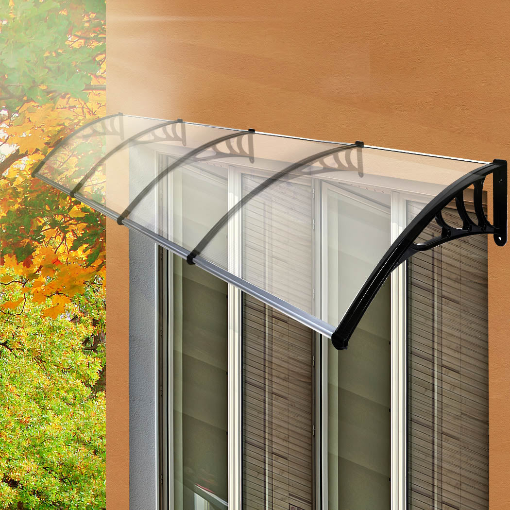 Mountview Window Door Awning Outdoor 1M X 4M Transparent 1x4M-1954802872986243079