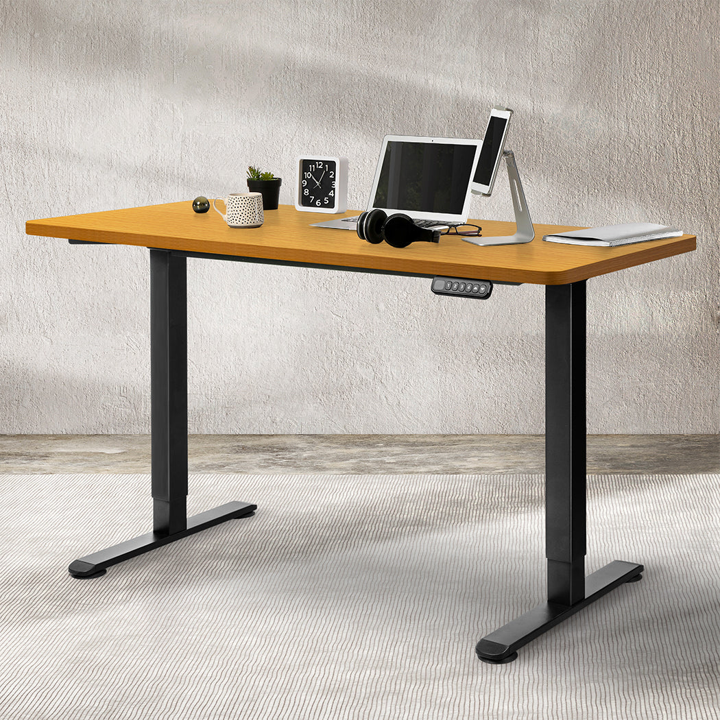 Levede Motorised Standing Desk Adjustable 120cm Natural 800x 1.5MM-1954803015869403143