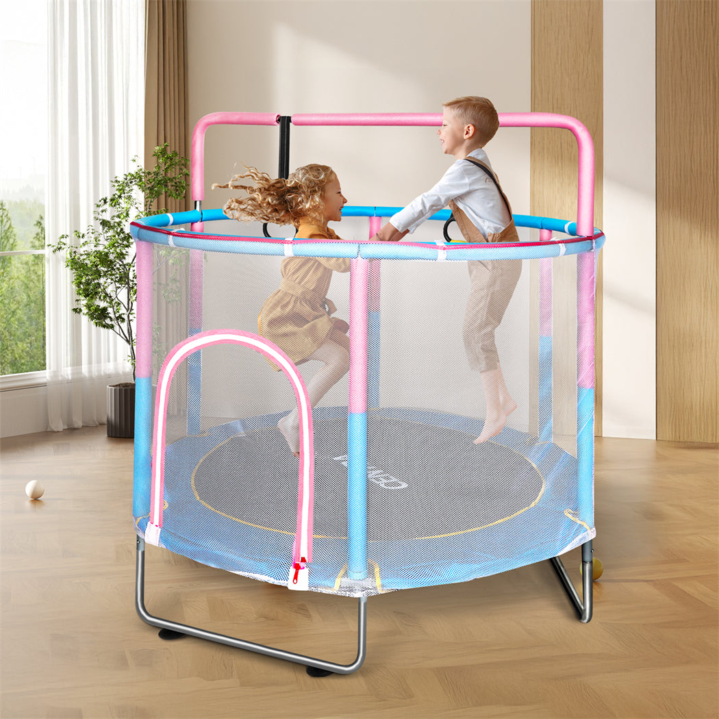 Centra 55" Kids Trampoline Rebounder Pink-1954802468797943815