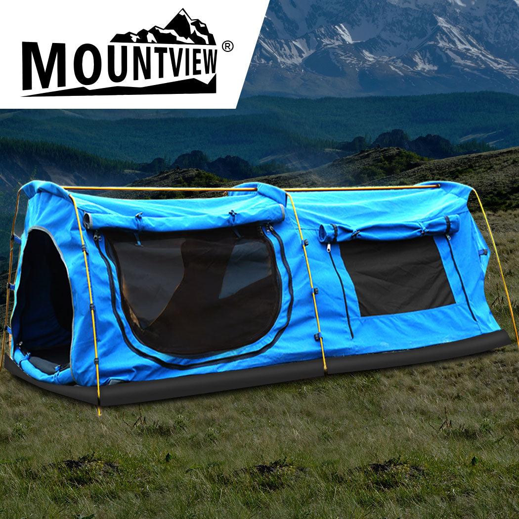 Mountview King Single Swag Camping Swags Blue-1954802648590979079