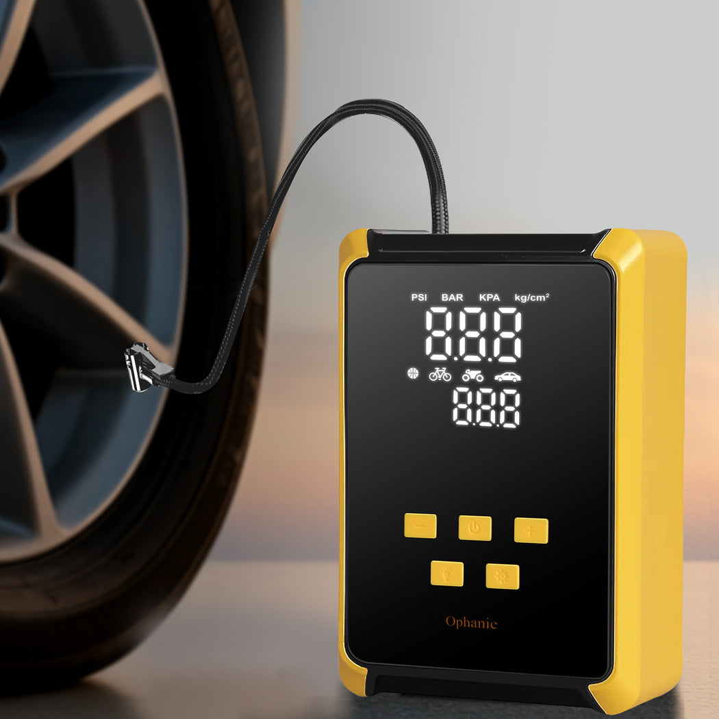 Manan 12V 150PSI Portable Tire Inflator with LED Light-1973194186740076551