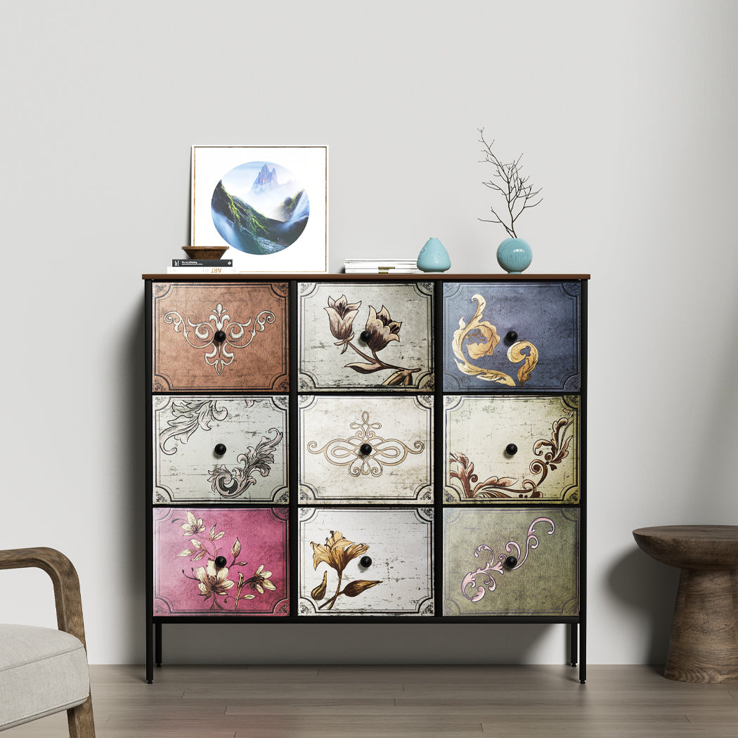 Levede 9 Chest of Drawers Storage Cabinet-1954802998249132039