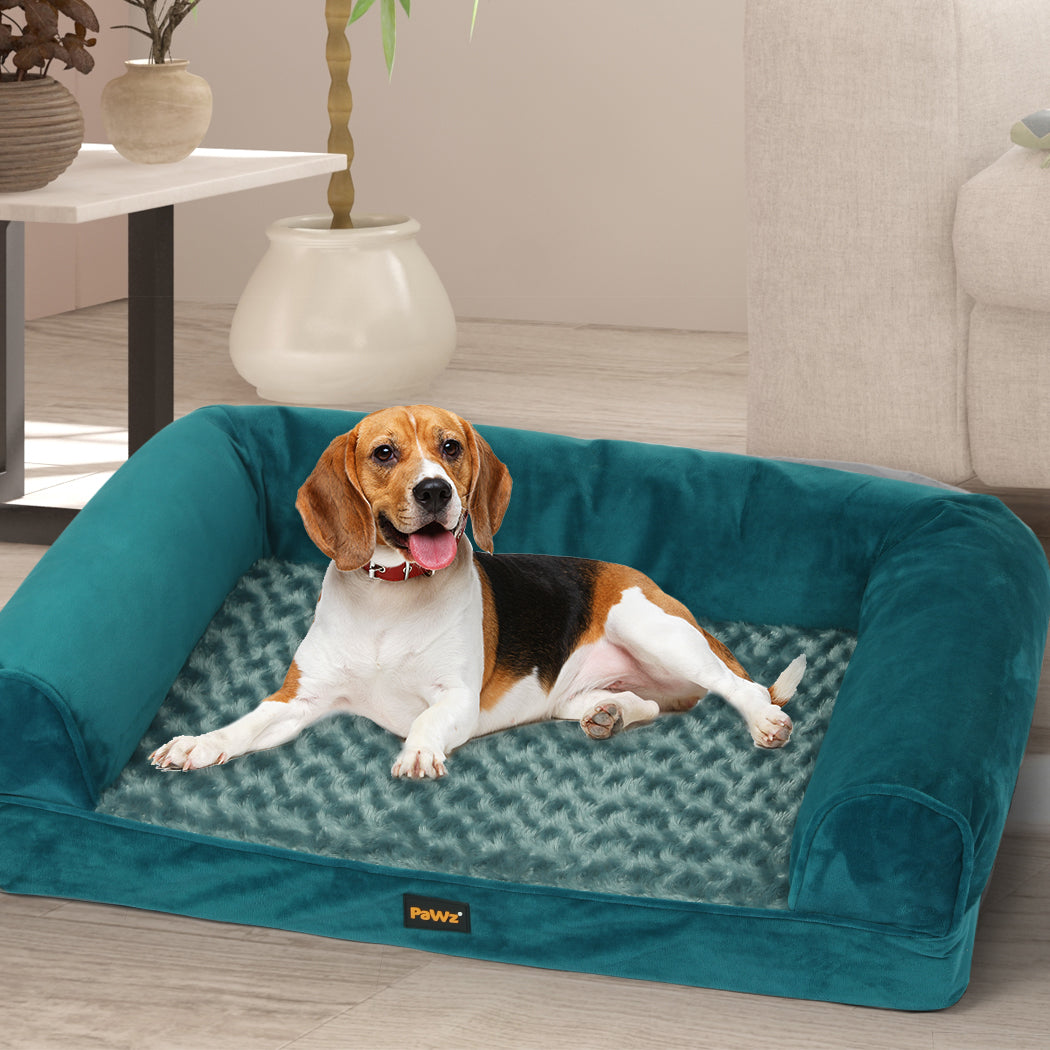 PaWz Pet Bed Sofa Dog Beds Bedding Soft M Blue Medium-1954802515316969479