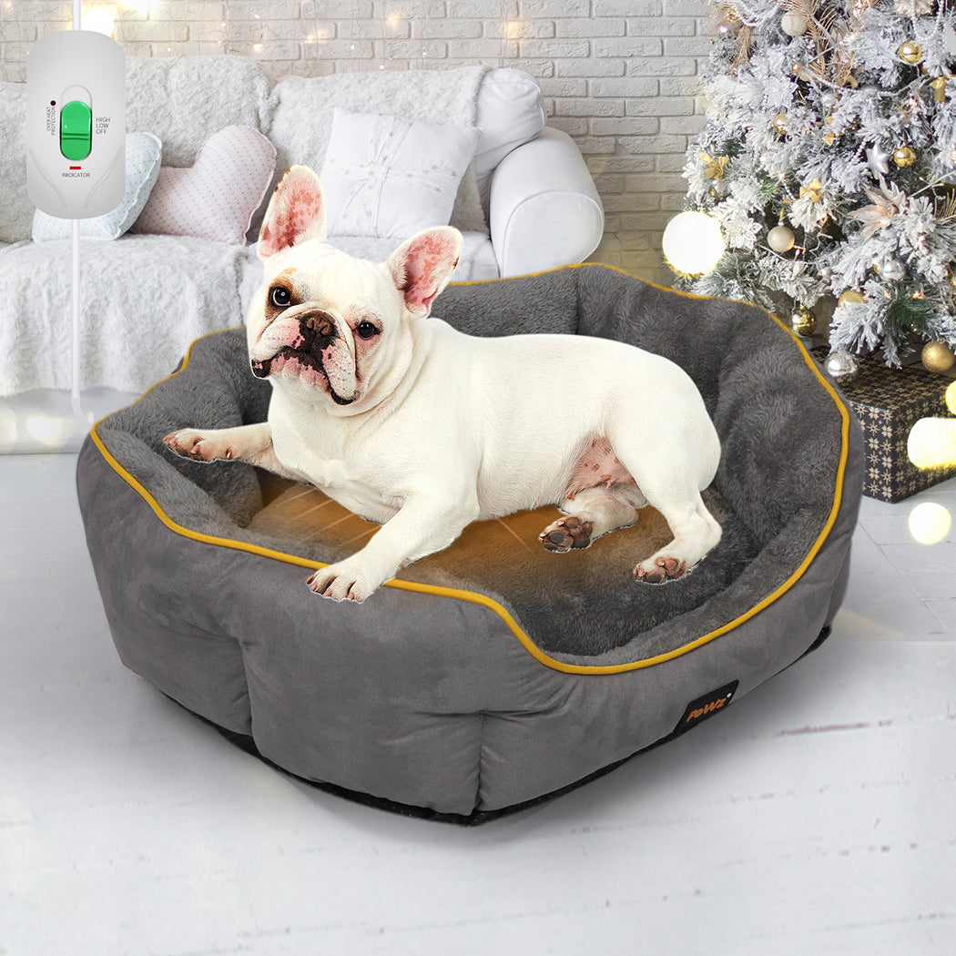 PaWz Electric Pet Heater Bed Heated S Grey Small-1910112463450411015