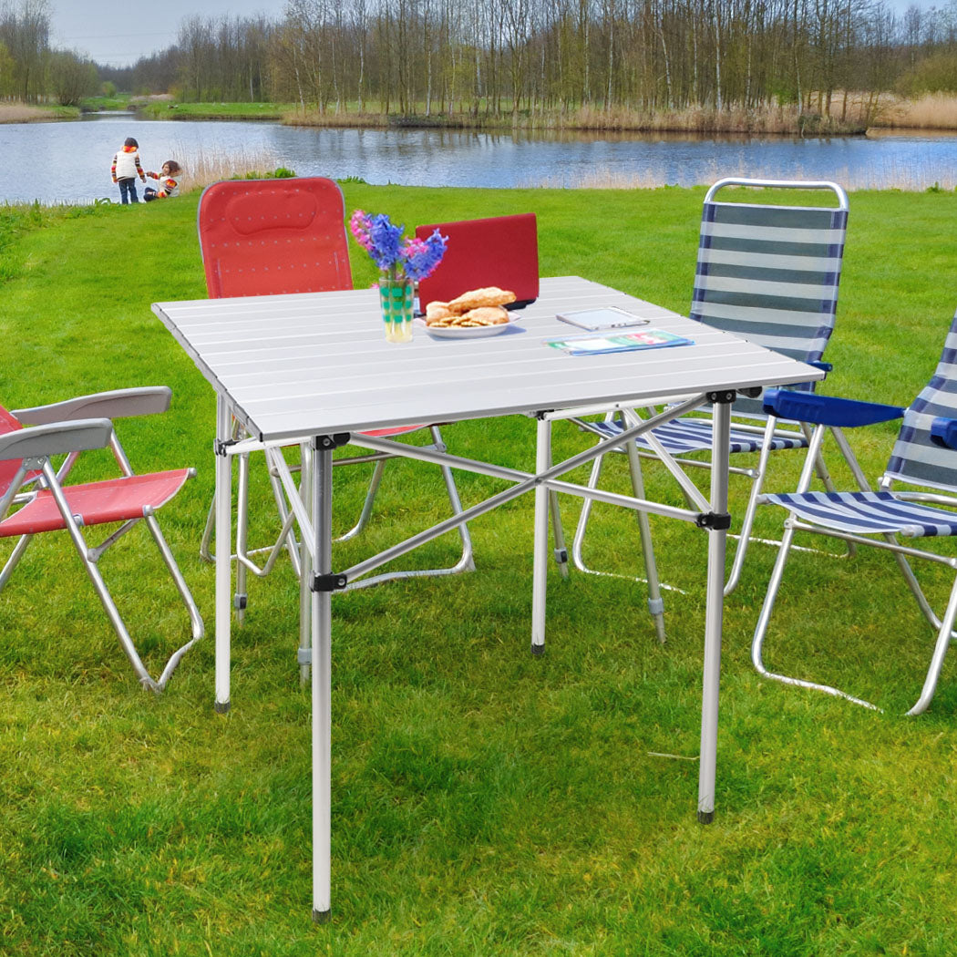 Levede Roll Up Camping Table Folding-1910112623425359879