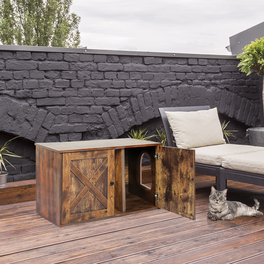 PaWz Enclosed Cat Litter Cabinet Box-1954802549278248967