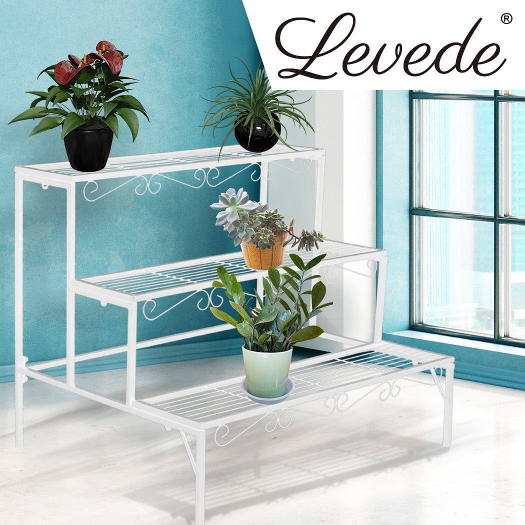 Levede 3 Tier Rectangle Metal Plant-1954802658732806151