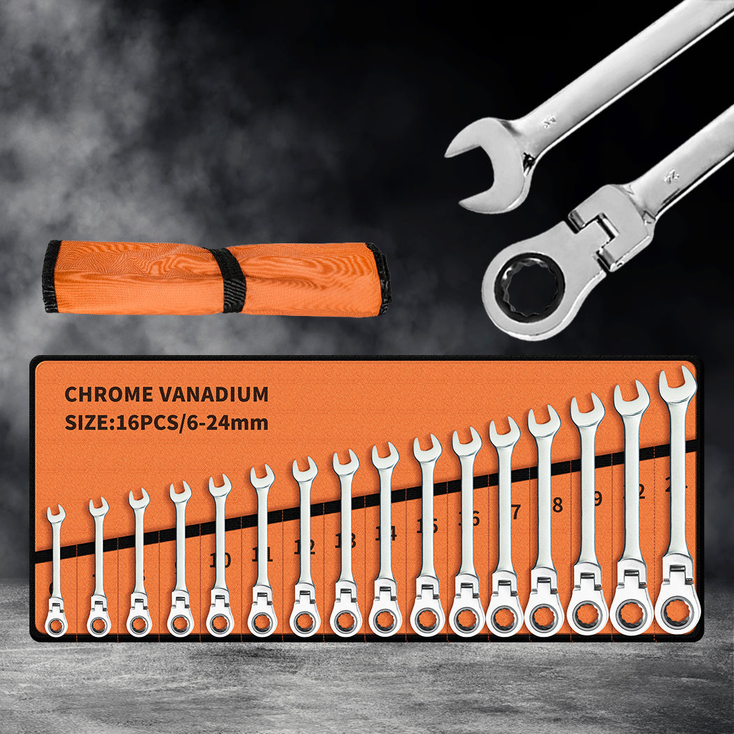 Traderight 16 PCS Ratchet Spanner Set-1919892899940667399