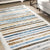 Marlow Floor Rug Short Pile Washable Carpet Soft Plush Non Slip Stripe 80x120-1954802390309933063