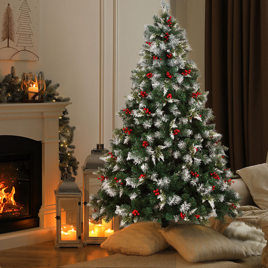 SANTACO Christmas Tree Snow Flocked1.8M-1954802398388162567