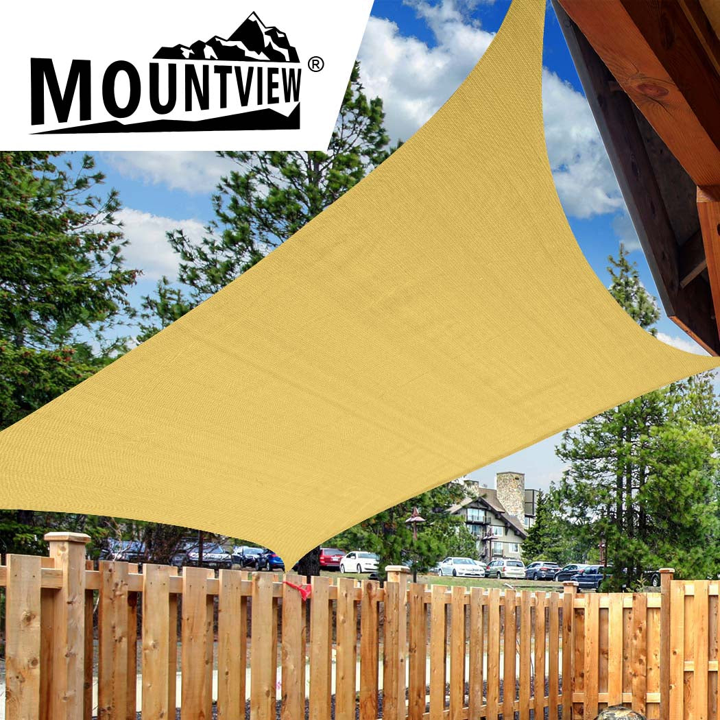 Mountview Sun Shade Sail Cloth Canopy Sand 180-1954802641221586951