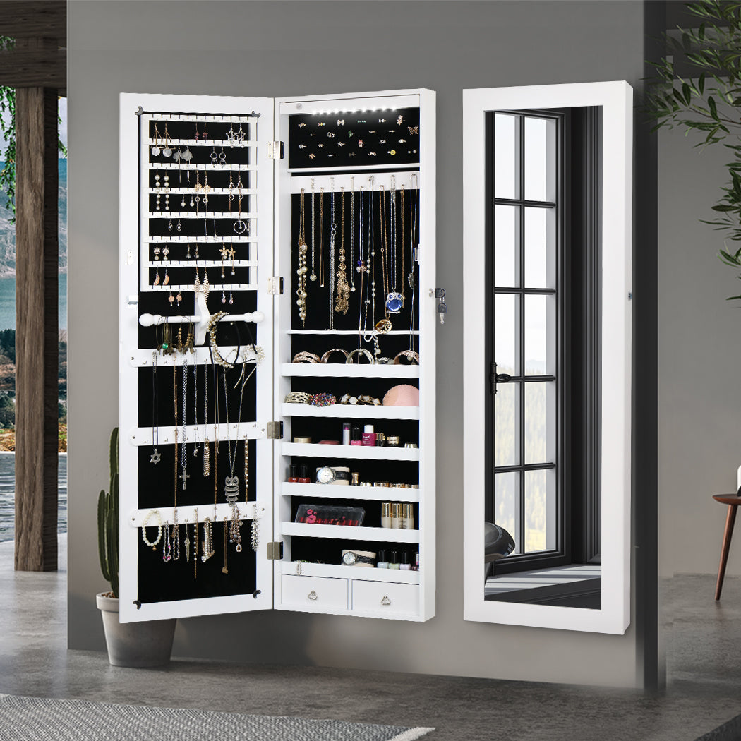 Levede Mirror Jewellery Cabinet Makeup-1917016723924586503