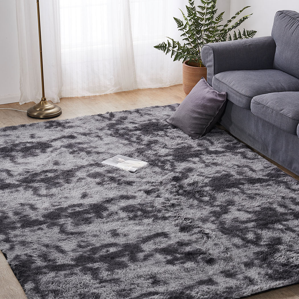 Marlow Floor Shaggy Rugs Soft Large Midnight City 200x230cm-1910113056541773830