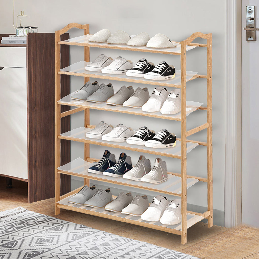 Levede Bamboo Shoe Rack Storage Wooden 80cm-1910113027890483206