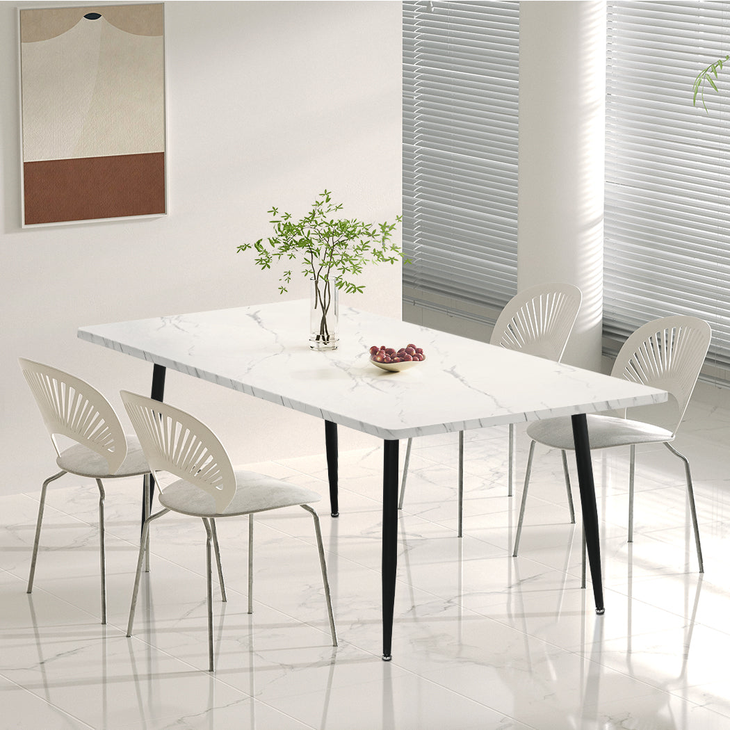 Levede Steel Dining Table 4-6 Seater 150cm-1954802378901426183