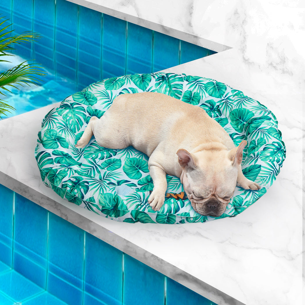 PaWz Pet Cool Gel Mat Cat Bed Dog Bolster M Medium-1954802535168610311