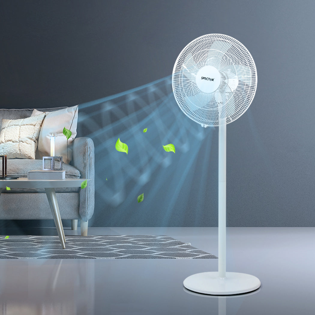 Spector Pedestal Floor Fan Portable White-1954802707302846471