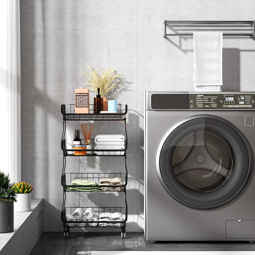 TOQUE 5 Tier Kitchen Trolley Cart Storage-1919892906114682887