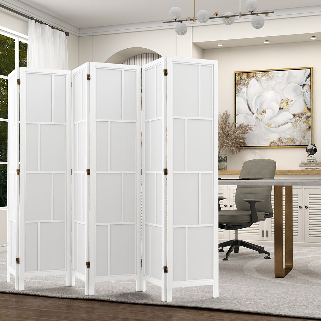 Levede 6 Panel Room Divider 170cm Freestanding Screen-1973194197406191623