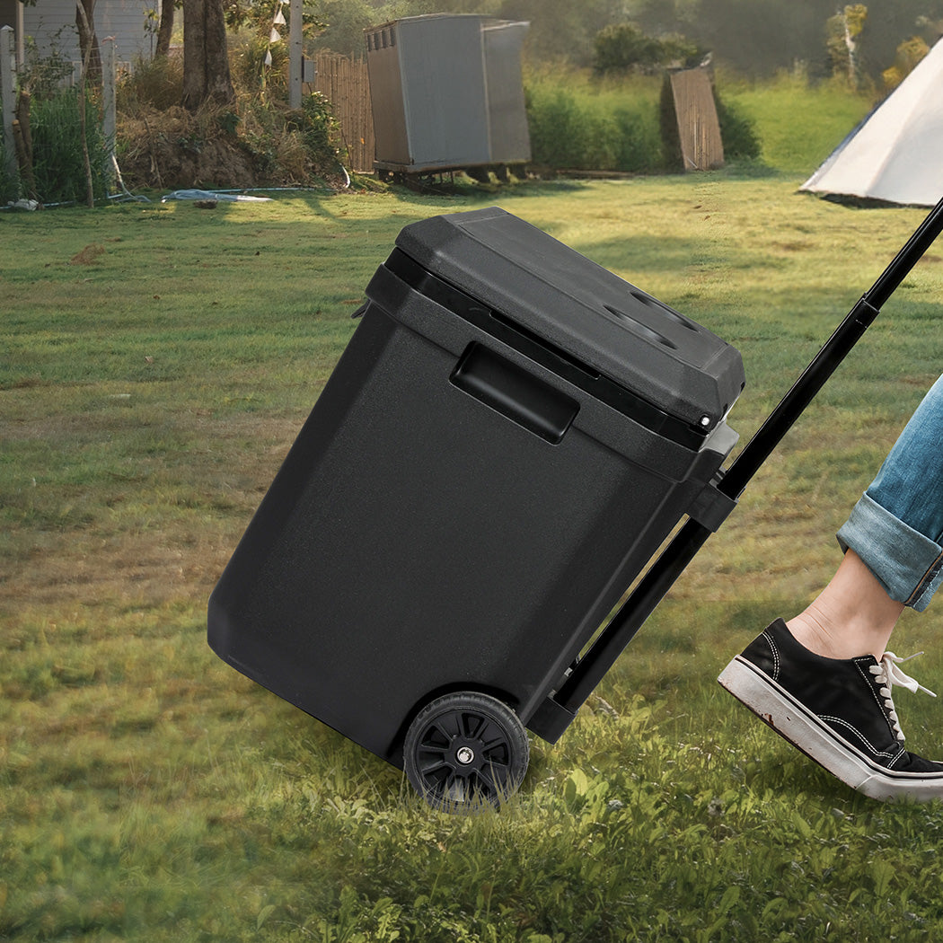 Mountview Cooler Ice Box 27L/43L Portable Chest Trolly For Camping BBQ Picnic-1910112213549584391