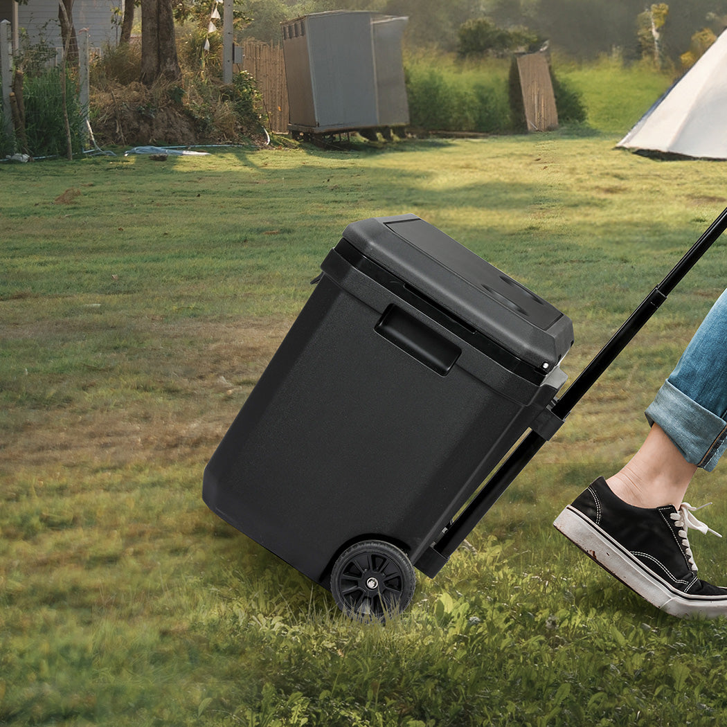 Mountview Cooler Ice Box 27L/43L Portable Chest Trolly For Camping BBQ Picnic-1963748908337336327