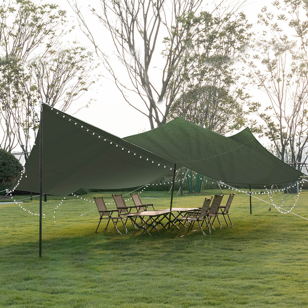 Polyester Canvas Tarp Tarpaulin Sun 3x3 Meter-1954802676223053831