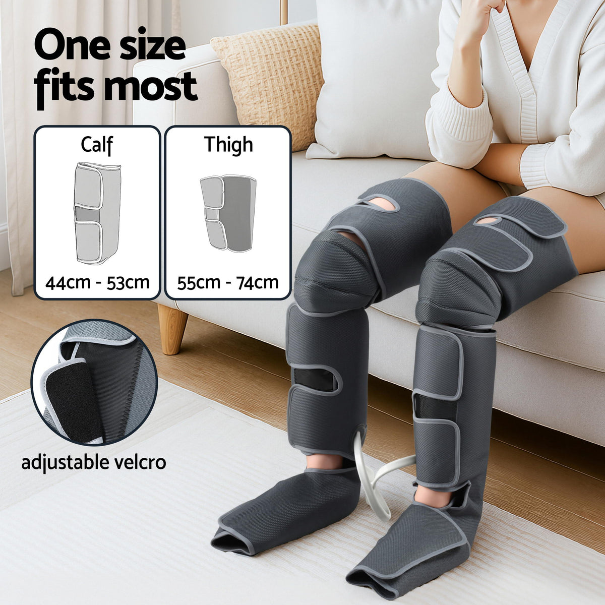 Livemor Electric Leg Foot Massager Air Wrap With Shiatsu Neck Massager Heating