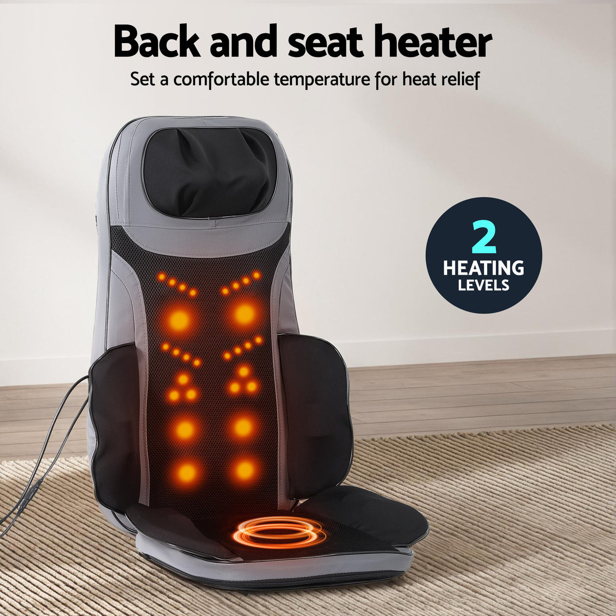 Livemor Full Back Massage Seat Cushion Heating With 360° Foot Massagers