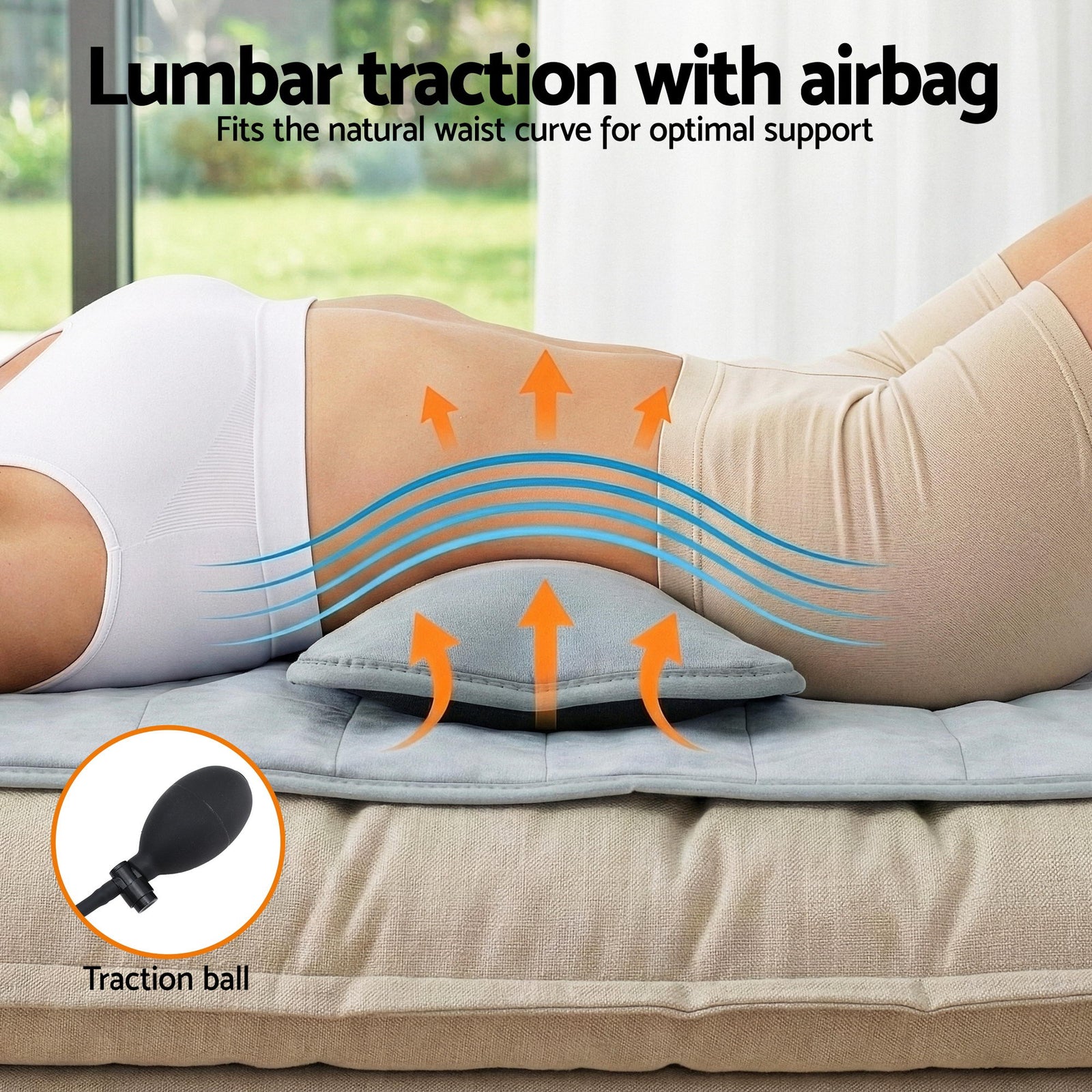 Livemor Massage Mat 10-nodes Vibration Heating Massage Cushion