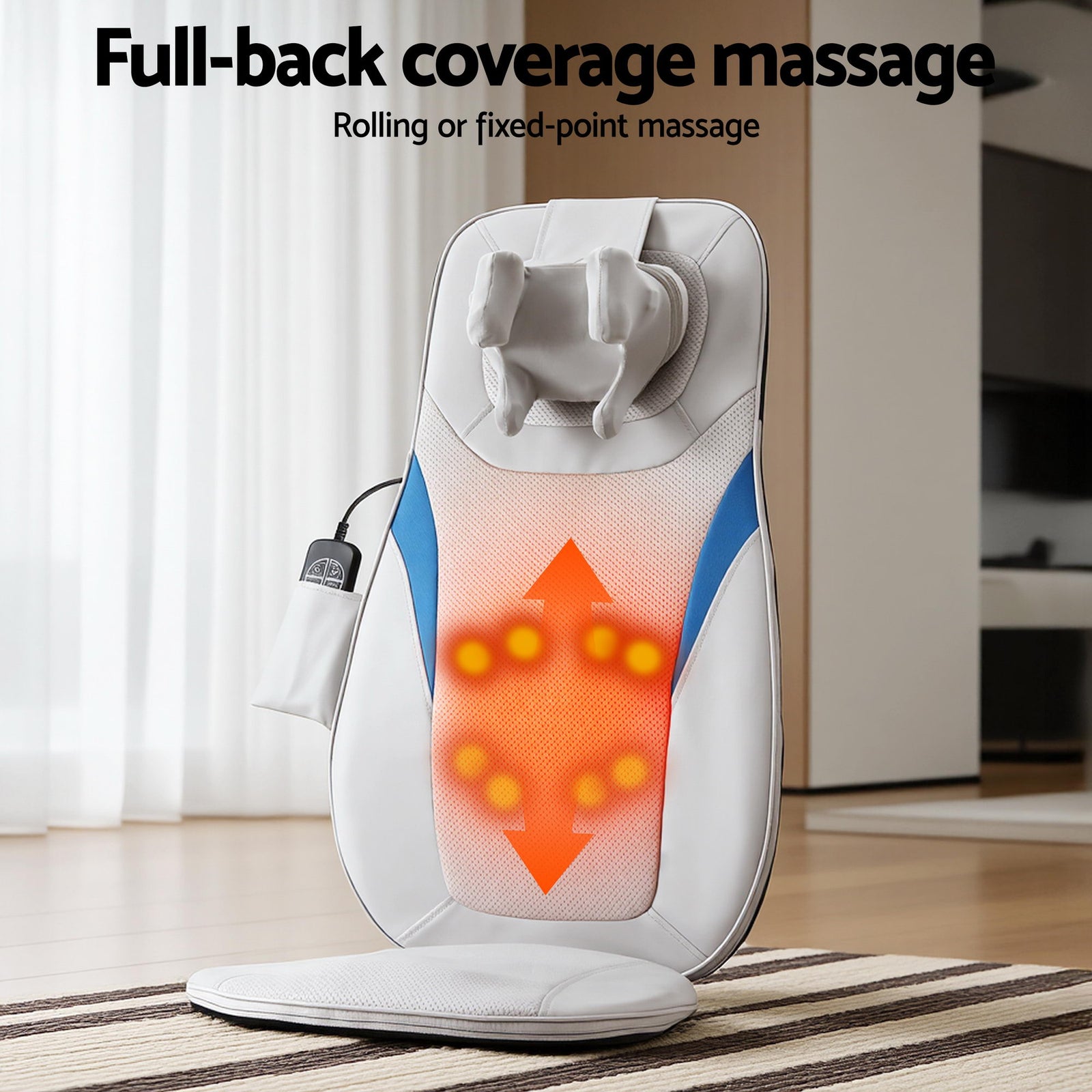 Livemor Full Back Massage Cushion 3D Kneading Heating Massage Seats