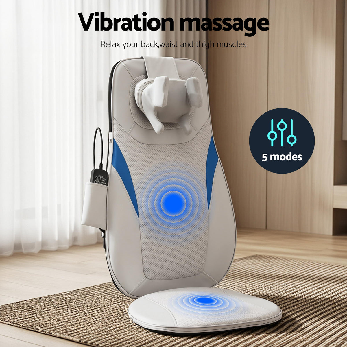 Livemor Full Back Massage Cushion 3D Kneading Heating Massage Seats