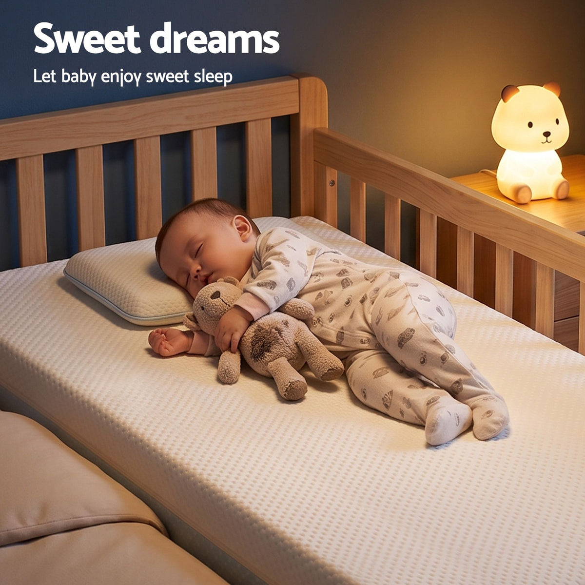 Giselle Bedding 15cm Cot Mattress, 38D Gel Memory Foam Cover