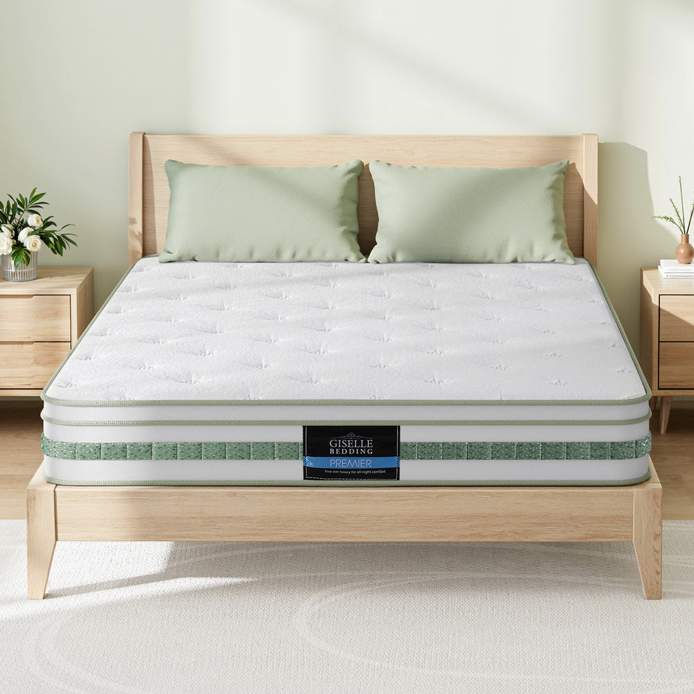 20cm Giselle Mattress Queen Green Tea Mattresses