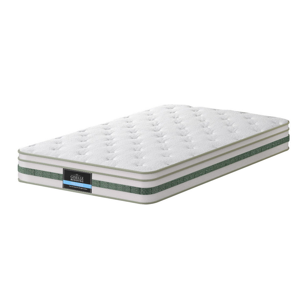 20cm Giselle Mattress Single Green Tea Mattresses