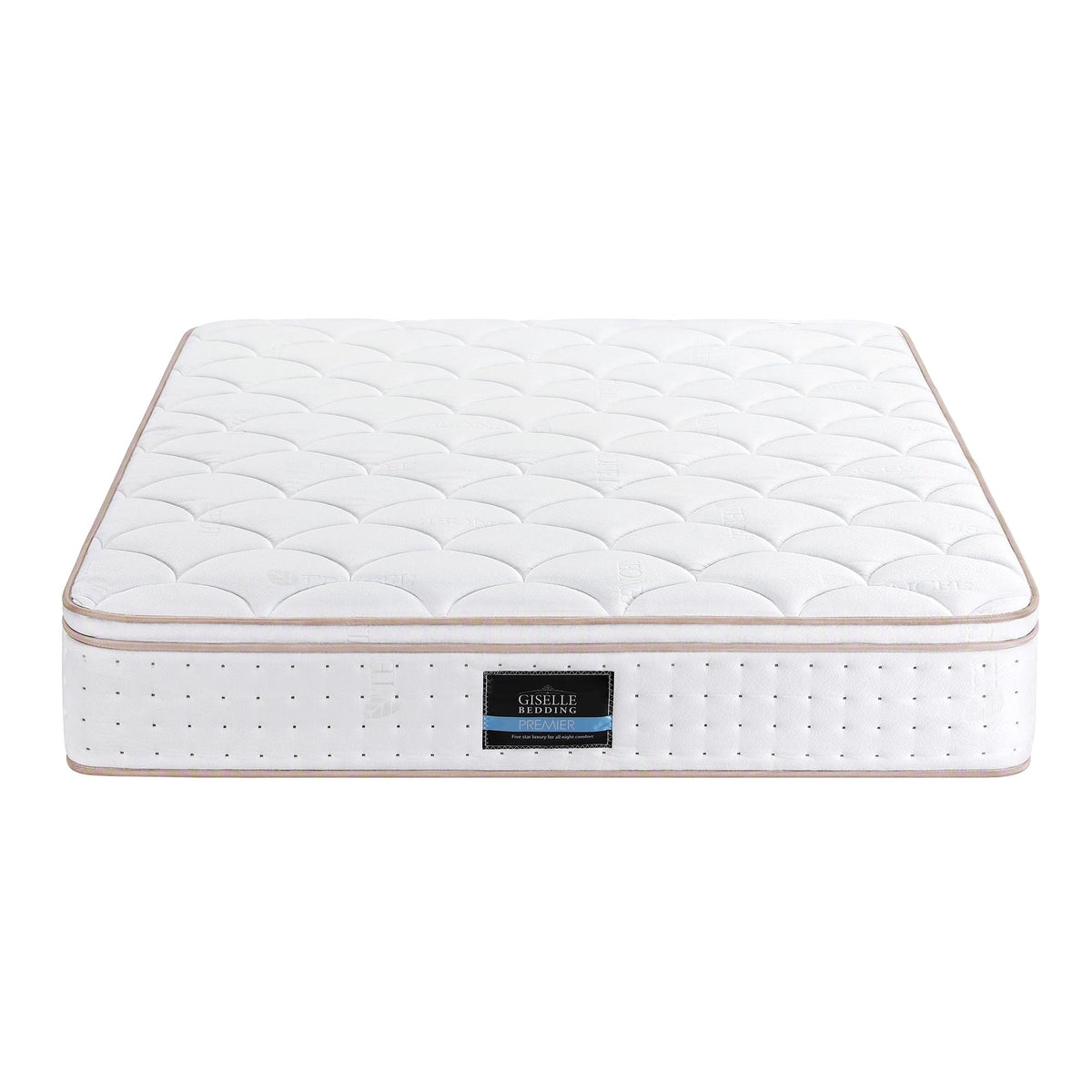 Giselle 30cm Double Spring Mattress Tencel Cover 5-Zone Firm Back Support