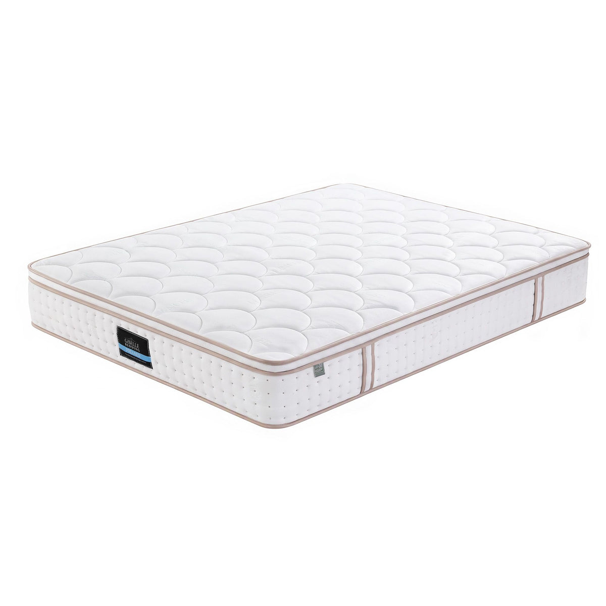 Giselle 30cm Queen Spring Mattress Tencel Cover 5-Zone Firm Back Support