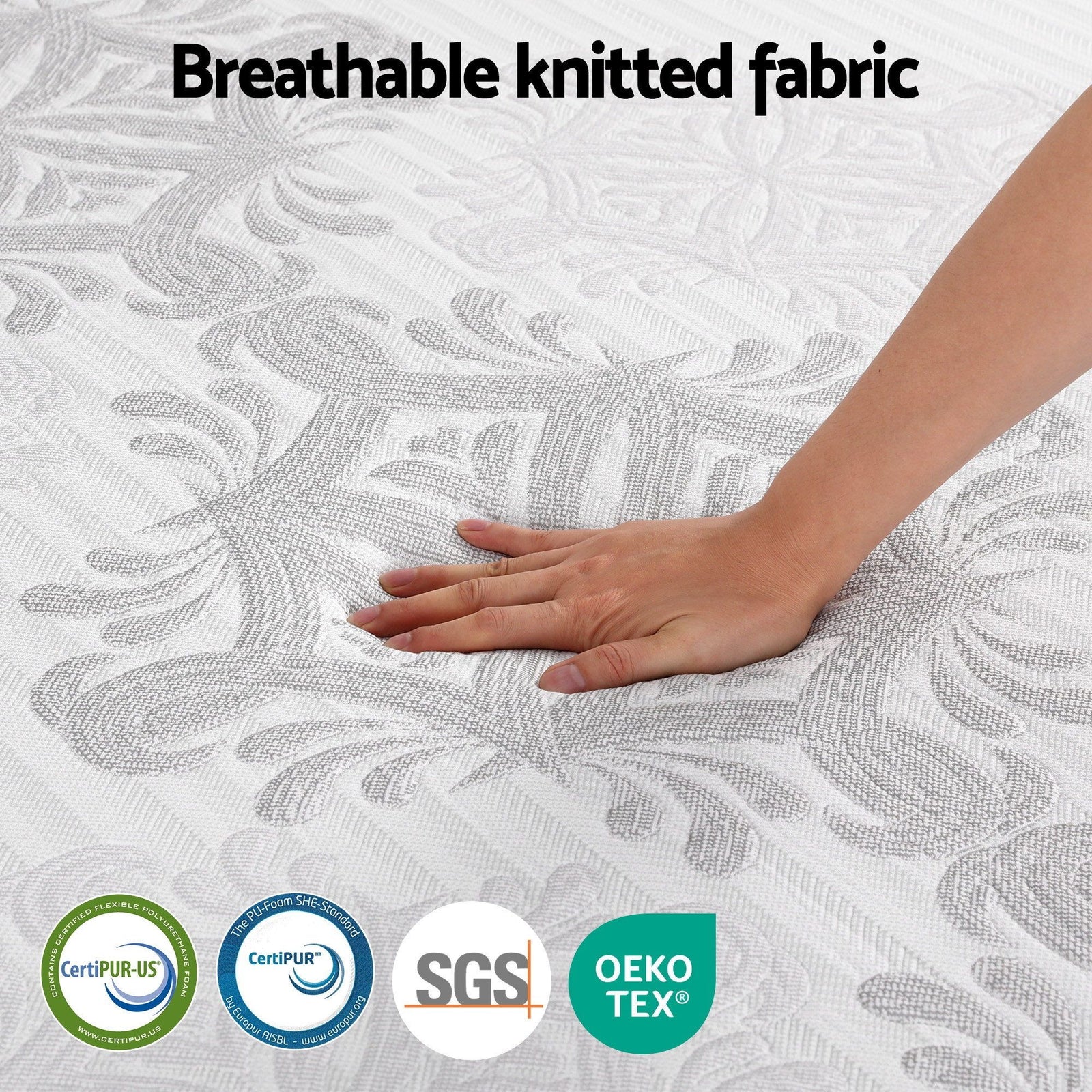 Giselle Bedding Queen Mattress 37cm 4-in-1 Adjustable Firmness Cooling Gel Memory Foam Dual-Zone Flippable for Couples