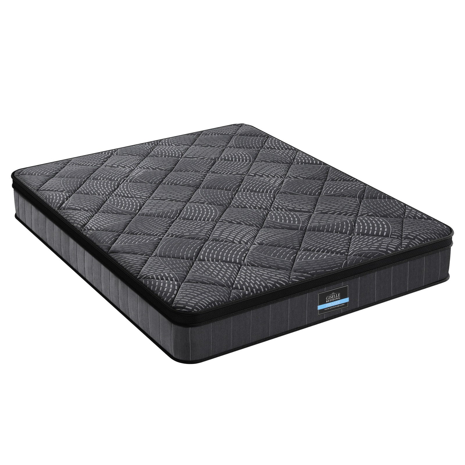 Giselle Bedding King Mattress 25cm Pocket Spring Latex Euro Top Medium Firm Bed