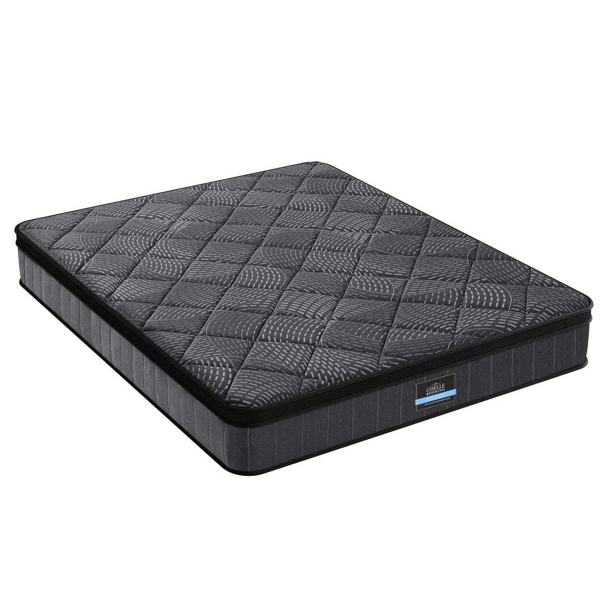 Giselle Bedding Queen Mattress 25cm Pocket Spring Latex Euro Top Medium Firm Bed