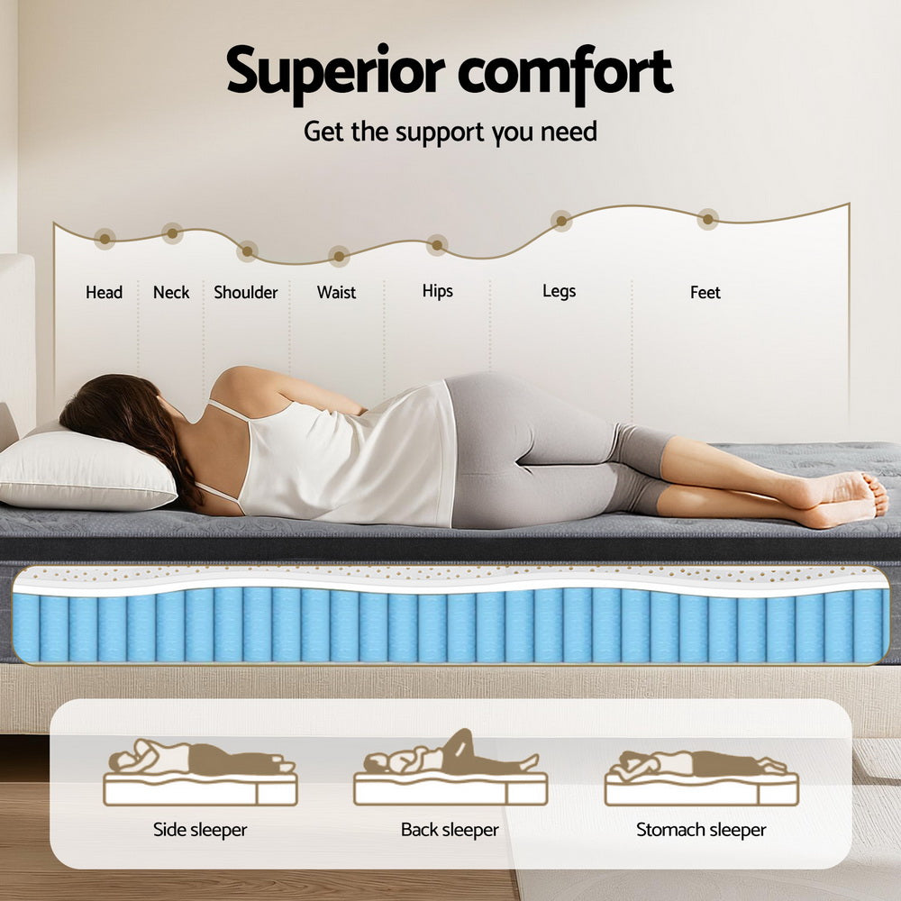 26cm Giselle Mattress King Single Latex Foam Mattresses