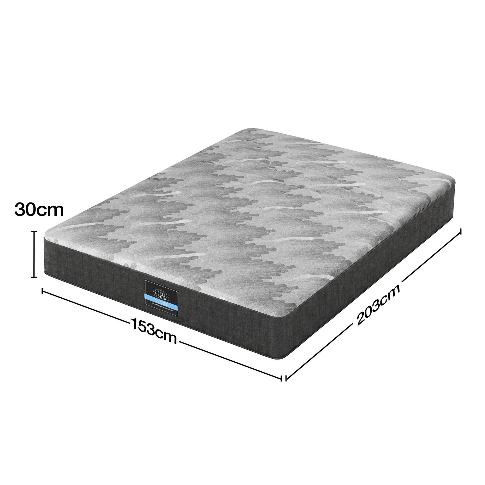 Giselle 30cm Queen Mattress with Edge Support and 5-Zone Comfort