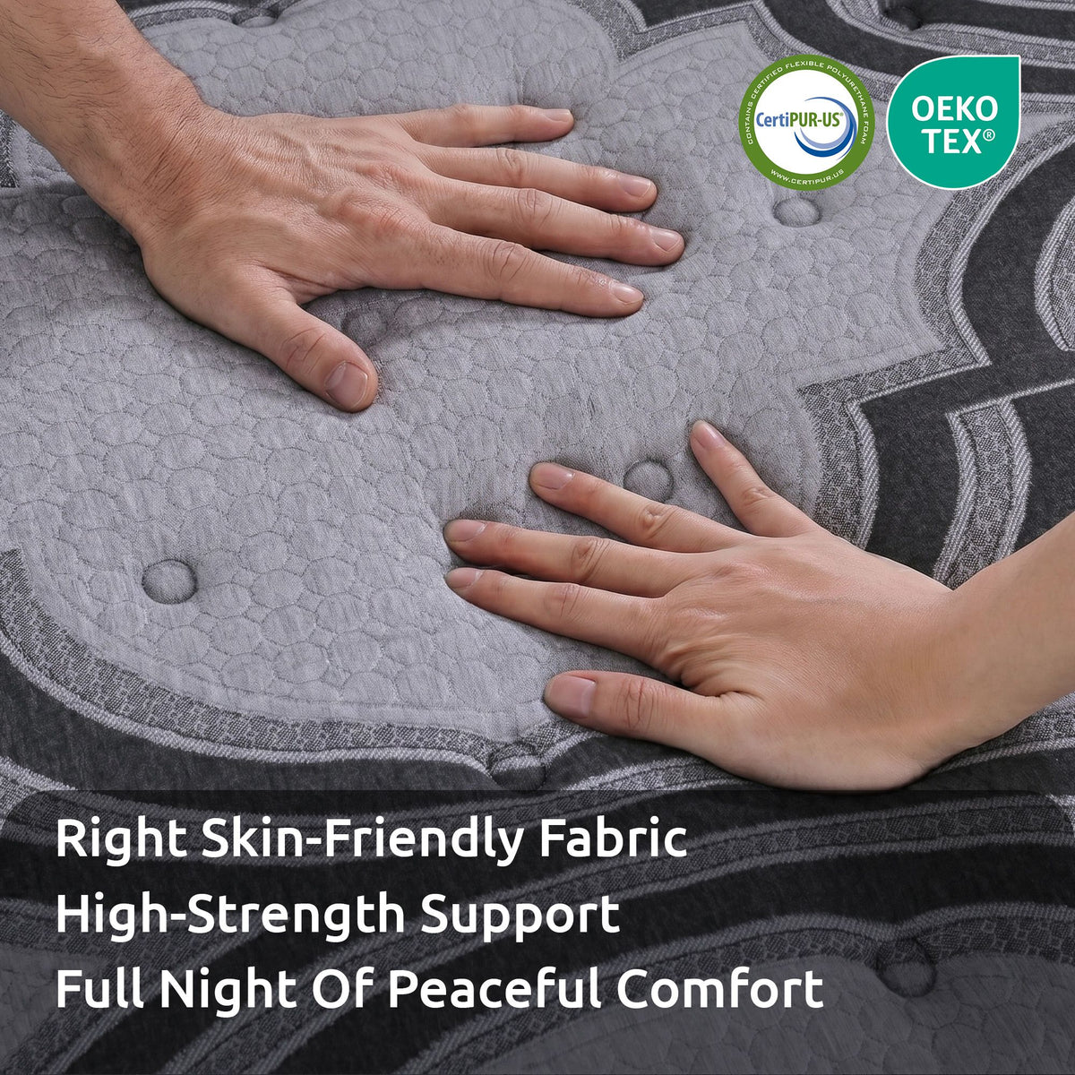 Levitex 5-Zone Pocket Spring Mattress with Latex & Memory Foam 7.5 Firm Hybrid Mattress for Extra Lumbar & Shoulder Support 34 cm Thickness Queen