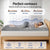 Giselle Bedding 8cm Memory Foam Mattress Topper 7-Zone Graphite Single