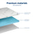 Giselle 8cm Memory Foam Mattress Topper Gel Egg Crate Foam Bamboo Double
