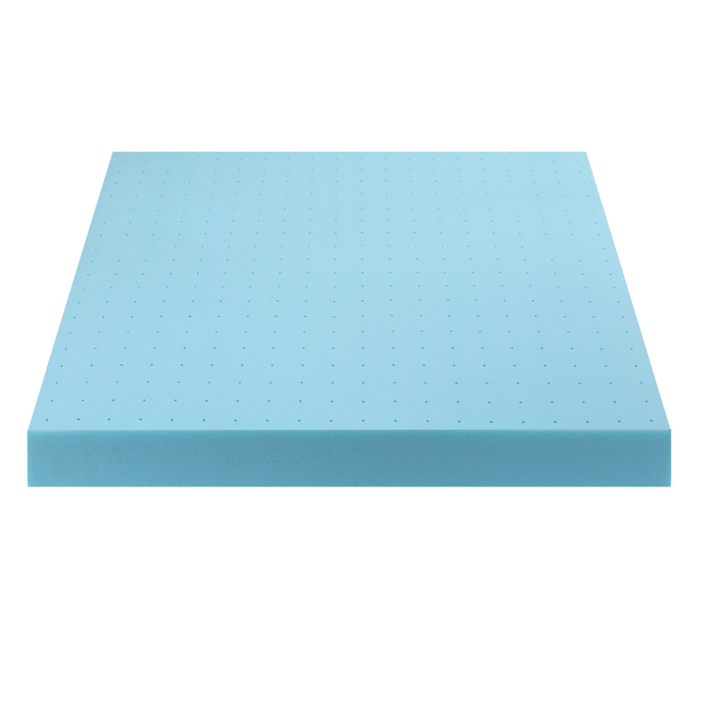 Giselle 12cm Memory Foam Mattress Topper Ventilated Cool Gel Bamboo Cover King