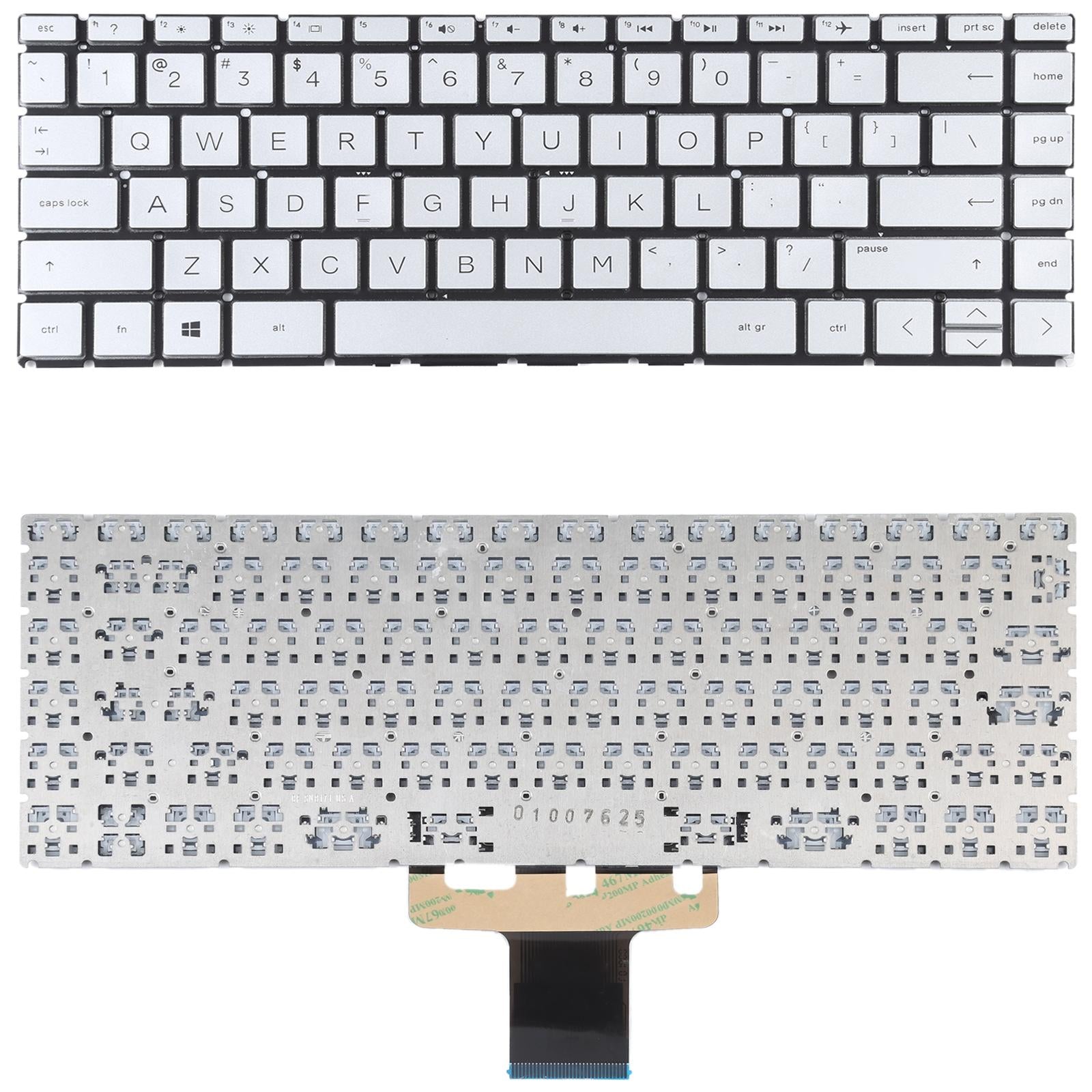 Silver Us Keyboard For Hp Pavilion X360 14-Inch-1915196599957590021