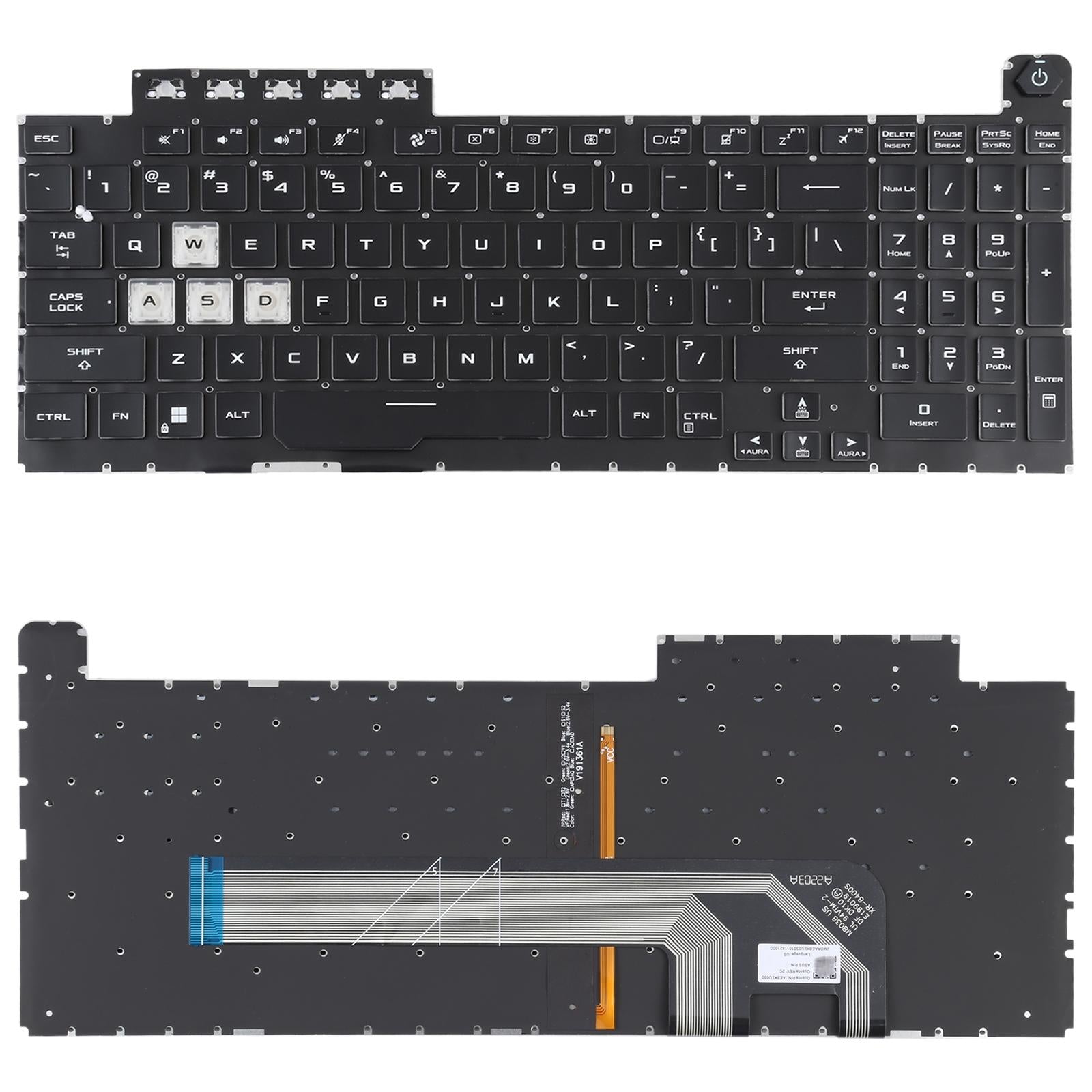 Us Version Backlit Keyboard For Asus Tuf Gaming F15 Fx506 / Fa506-1922443475517837317